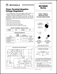 MC79M05BDT-1 datasheet: Three-terminal low current negative voltage regulator MC79M05BDT-1