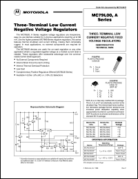 MC79L18BD datasheet: Three-terminal low current negative voltage regulator MC79L18BD