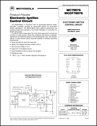 MCCF79076DW datasheet: Electronic ignition control circuit MCCF79076DW