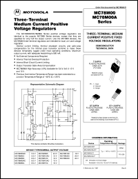 MC78M06CT datasheet: Three-terminal medium current positive voltage regulator MC78M06CT