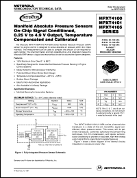 MPXT4100A7U datasheet: Silicon pressure sensor MPXT4100A7U