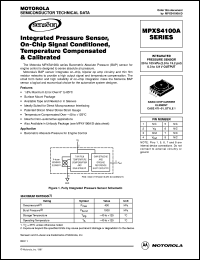 MPXS4100A6T1 datasheet: Integrated pressure sensor MPXS4100A6T1