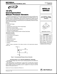 MPXL10GC7U datasheet: 10 KRA uncompensated silicon pressure sensor MPXL10GC7U