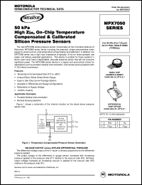 MPX7050GSX datasheet: 50 KRA compensated silicon pressure sensor MPX7050GSX