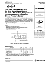 MPX5999D datasheet: Silicon pressure sensor MPX5999D