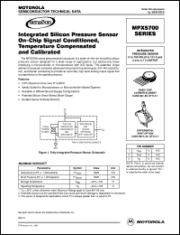 MPX5700GS datasheet: Integrated pressure sensor MPX5700GS
