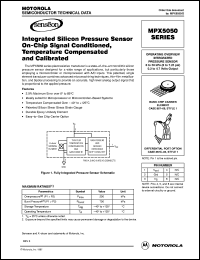 MPX5050GS datasheet: Operating overview integrated pressure  sensor MPX5050GS