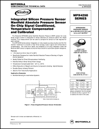 MPX4250A datasheet: Operating overview integrated pressure  sensor MPX4250A