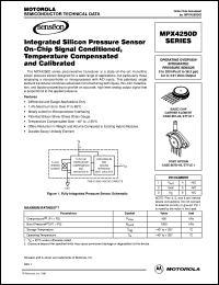 MPX4250GSX datasheet: Operating overview integrated pressure  sensor MPX4250GSX