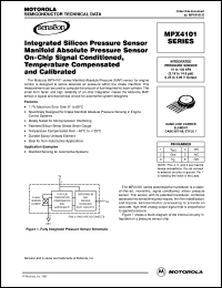 MPX4101AS datasheet: Integrated silicon pressure  sensor MPX4101AS