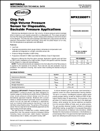 MPX2300DT1 datasheet: Chip pak high volume pressure sensor MPX2300DT1