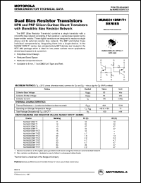 MUN5332DW1T1 datasheet: NPN and PNP silicon  dual bias resistor transistor MUN5332DW1T1
