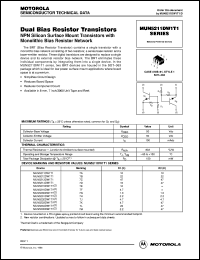 MUN5230DW1T1 datasheet: PNP silicon  dual bias resistor transistor MUN5230DW1T1