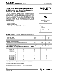 MUN5215DW1T1 datasheet: PNP silicon  dual bias resistor transistor MUN5215DW1T1