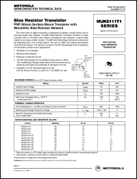 MUN2130T1 datasheet: PNP silicon bias resistor transistor MUN2130T1