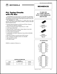 MC44825D datasheet: PLL tuning circuit MC44825D
