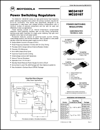 MC34167T datasheet: Power switching regulator MC34167T