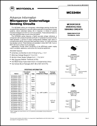 MC33464H-45CT1 datasheet: Micropower undervoltage sensing circuit MC33464H-45CT1