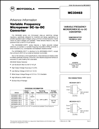 MC33463H-33LT1 datasheet: Variable frequency micropower DC-to-DC converter MC33463H-33LT1