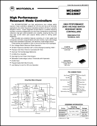 MC33067P datasheet: High performance resonant mode controller MC33067P