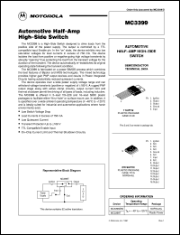 MC3399T datasheet: Automotive half-amp high-side switch MC3399T