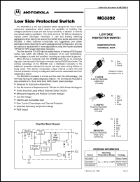 MC3392T datasheet: Low side protected switch MC3392T