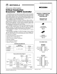 MC33364D1 datasheet: Critical conduction greenline SMPS controller MC33364D1