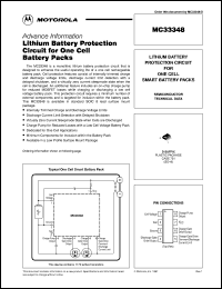 MC33348D-6 datasheet: Lithium battery protection circuit MC33348D-6