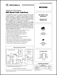MC33290D datasheet: ISO serial link interface MC33290D