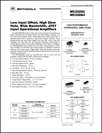 MC33284P datasheet: High performance operational amplifier MC33284P