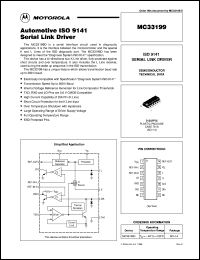 MC33199D datasheet: Serial link driver MC33199D