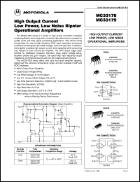 MC33178D datasheet: High output current low power, low noise operational amplifier MC33178D