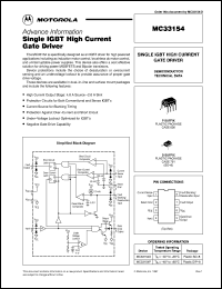 MC33154P datasheet: Single IGBT high current gate driver MC33154P