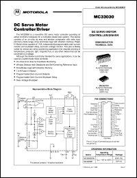 MC33030P datasheet: DC servo motor controller/driver MC33030P