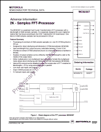 MC92307CI datasheet: 1K-samples FFT-ptocessor MC92307CI