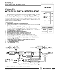 MC92303BT datasheet: QPSK/BPSK digital demodulator MC92303BT