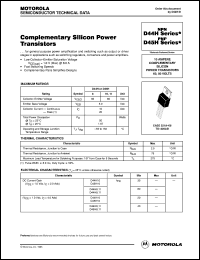 D45H11 datasheet: Complementary PNP silicon power transistor D45H11