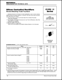 C122N1 datasheet: Silicon controlled rectifiers reverse blocking triode thyristor C122N1