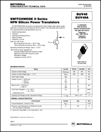 BUV48 datasheet: Switchmode II series NPN silicon power transistor BUV48