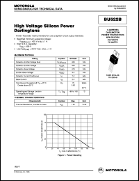 BU522B datasheet: NPN high voltage silicon power darlington BU522B