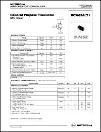 BCW65ALT1 datasheet: NPN silicon general purpose transistor BCW65ALT1