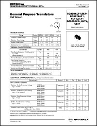 BC858BLT1 datasheet: PNP silicon general purpose transistor BC858BLT1