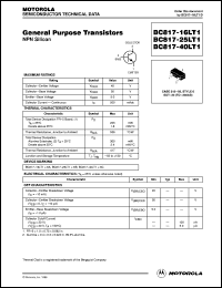 BC817-25LT1 datasheet: NPN silicon general purpose transistor BC817-25LT1