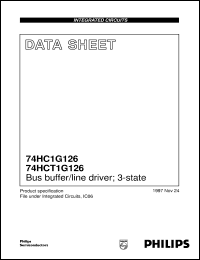 74HC1G126GW datasheet: Bus buffer/line driver; 3-state 74HC1G126GW