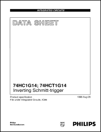 74HC1G14GW datasheet: Inverting Schmitt-triggers 74HC1G14GW