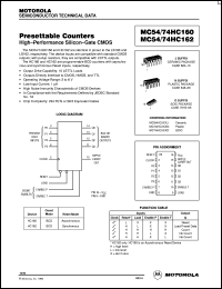 MC54HC160J datasheet: Presettable counters MC54HC160J