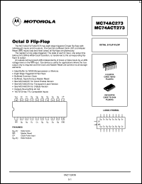 MC74ACT273D datasheet: Octal D flip-flop MC74ACT273D