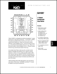 GA1087MC700 datasheet: 11-output configurable clock buffer GA1087MC700