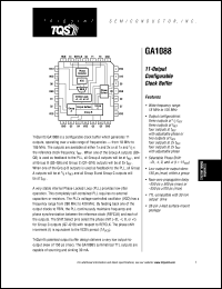 GA1088MC500 datasheet: 11-output configurable clock buffer GA1088MC500
