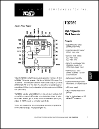 TQ2059MC datasheet: High-frequency clock generator TQ2059MC